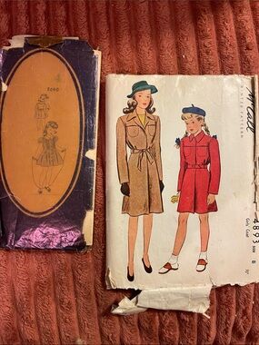 2/$40 1930s Vintage McCalls Sewing Pattern & Fashion Book Pattern
